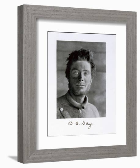 Bernard C Day, a member of Captain Scott's Antarctic expedition, 1910-1913-Herbert Ponting-Framed Photographic Print