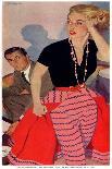 The Strange Woman  - Saturday Evening Post "Leading Ladies", October 17, 1953 pg.24-Bernard D'Andrea-Framed Giclee Print