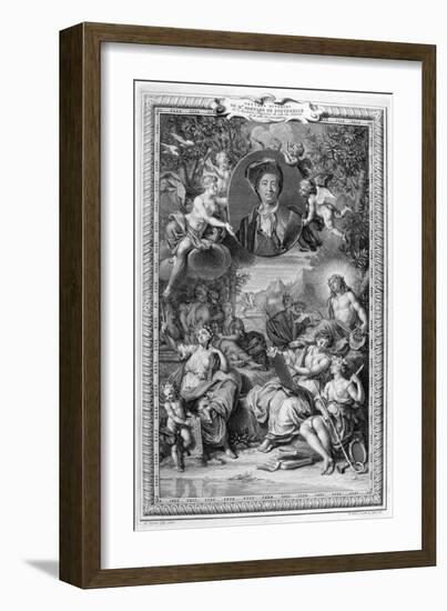 Bernard De Fontenelle, 1728-1729-Bernard Picart-Framed Giclee Print