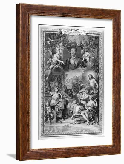 Bernard De Fontenelle, 1728-1729-Bernard Picart-Framed Giclee Print