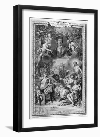 Bernard De Fontenelle, 1728-1729-Bernard Picart-Framed Giclee Print