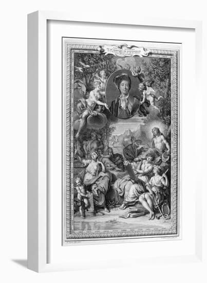 Bernard De Fontenelle, 1728-1729-Bernard Picart-Framed Giclee Print