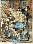 Gulliver and the Party Lilliputians, 1885-Bernard Gillam-Framed Giclee Print