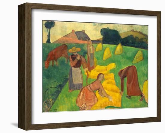 Bernard: Harvest, 1889-Emile Bernard-Framed Giclee Print