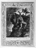 Sisyphus Pushing His Stone Up a Mountain, 1733-Bernard Picart-Giclee Print