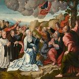 The Madonna and Child, with St. Ann, Surrounded by Angels and Donors-Bernard van Orley-Giclee Print