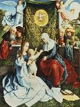 Central Panel of a Triptych Depicting the Seven Sorrows of the Virgin, c.1520-35-Bernard van Orley-Framed Giclee Print