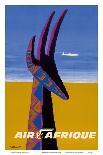 Air Afrique - Gazelle-Bernard Villemot-Framed Art Print