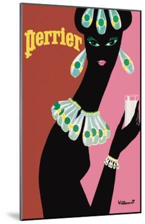 Original vintage poster PERRIER MINERAL WATER c.1980 Villemot