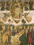 Virgin in Glory with St. Gregory and St. Benedict-Bernardino di Betto Pinturicchio-Giclee Print