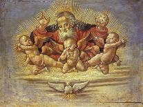 Part of an Altar Piece Depicting God the Father with Three Angels, C.1500-Bernardino Fungai-Premier Image Canvas