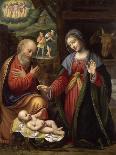 Le Sommeil de l'Enfant Jésus, ou la Vierge tenant l'Enfant Jésus endormi, a-Bernardino Luini-Framed Giclee Print