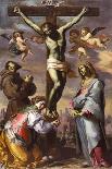 The Crucifixion with the Virgin and Saints Francis and Agatha, Mid of 17th C-Bernardino Mei-Giclee Print