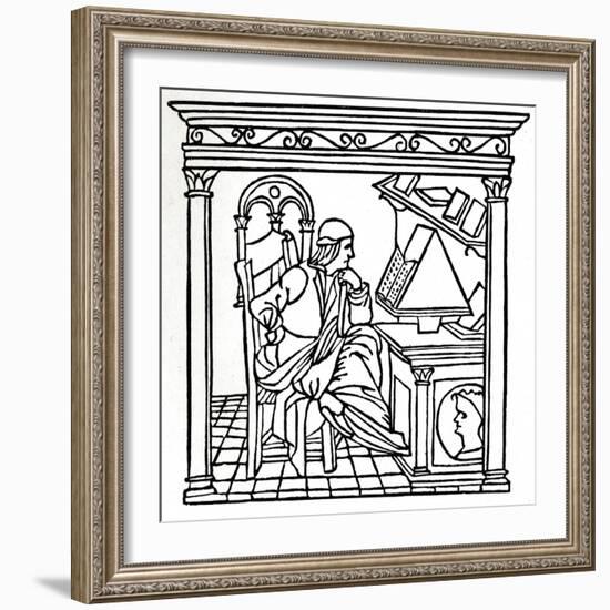 Bernardo Bellincioni (1452-1492), Italian Poet, 1493, (1917)-null-Framed Giclee Print