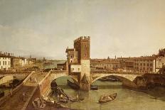 Bernardo Bellotto (1721-1780). The River Arno in Florence, 1742-Bernardo Bellotto-Framed Giclee Print