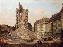 The Ruins of the Old Kreuzkirche, Dresden-Bernardo Bellotto-Giclee Print
