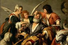 St. Lawrence Distributing the Riches of the Church, C.1625-Bernardo Strozzi-Framed Giclee Print