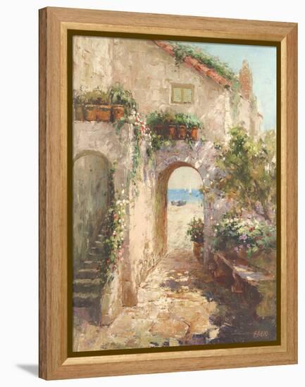 Bernazza Arch-Fabio-Framed Stretched Canvas