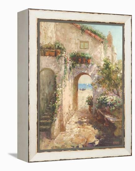 Bernazza Arch-Fabio-Framed Stretched Canvas