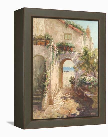 Bernazza Arch-Fabio-Framed Stretched Canvas