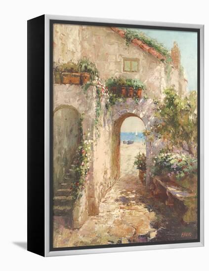 Bernazza Arch-Fabio-Framed Stretched Canvas