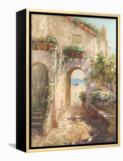 Bernazza Arch-Fabio-Framed Stretched Canvas