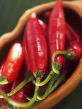 Red Chillies in a Small Dish-Bernd Euler-Photographic Print