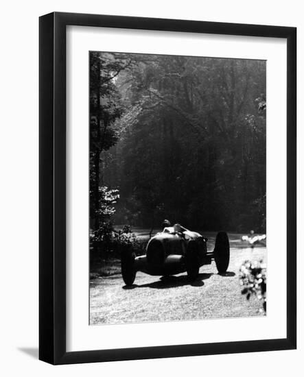 Bernd Rosemeyer Driving an Auto Union, Donington Grand Prix, 1937-null-Framed Photographic Print