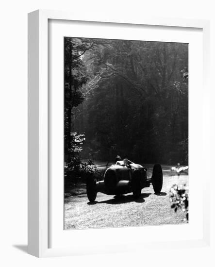 Bernd Rosemeyer Driving an Auto Union, Donington Grand Prix, 1937-null-Framed Photographic Print