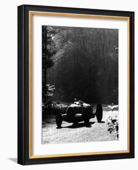 Bernd Rosemeyer Driving an Auto Union, Donington Grand Prix, 1937-null-Framed Photographic Print