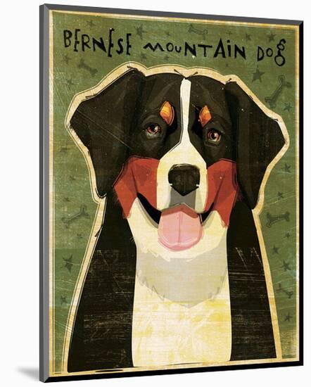 Bernese Mountain Dog-John Golden-Mounted Giclee Print