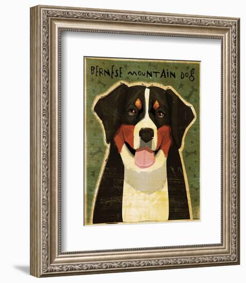 Bernese Mountain Dog-John W^ Golden-Framed Art Print