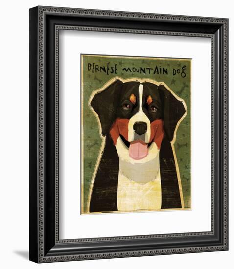 Bernese Mountain Dog-John W^ Golden-Framed Art Print