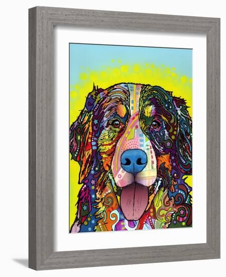 Bernese Mountain Dog-Dean Russo-Framed Giclee Print