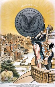 Free Silver Cartoon, 1890 by Bernhard Gillam