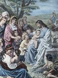 Christ and the Children-Bernhard Plockhorst-Giclee Print