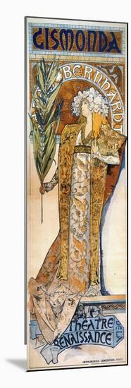 Bernhardt: Mucha Poster-Alphonse Mucha-Mounted Giclee Print