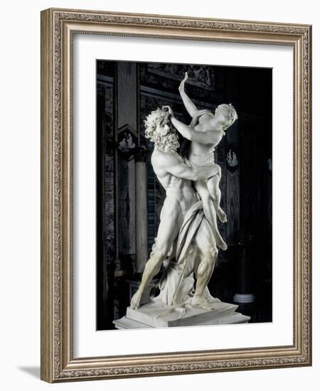 Bernini Gian Lorenzo, The Rape of Prosperpina, 1621-1622. Borghese Gallery, Rome, Italy-Gian Lorenzo Bernini-Framed Art Print