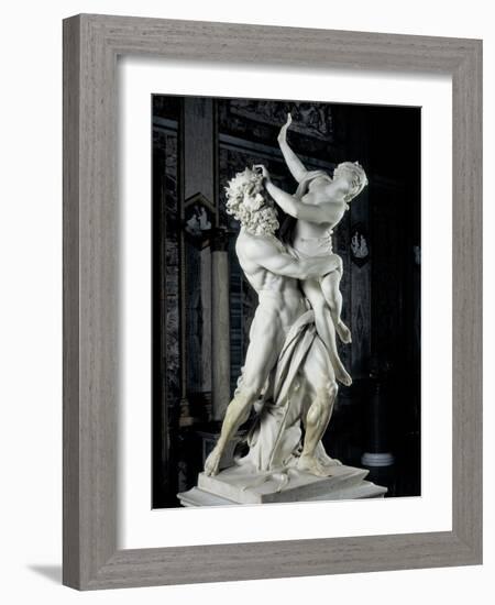 Bernini Gian Lorenzo, The Rape of Prosperpina, 1621-1622. Borghese Gallery, Rome, Italy-Gian Lorenzo Bernini-Framed Art Print