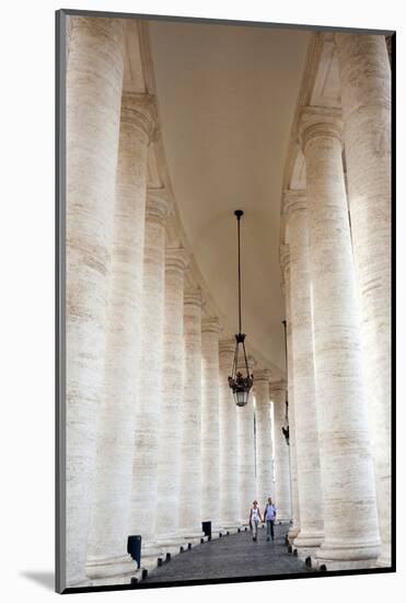 Bernini's 17th Century Colonnade, Lazio-Nico Tondini-Mounted Photographic Print