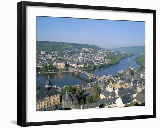 Bernkastel-Kues, Mosel Valley, Rheinland-Pfalz (Rhineland-Palatinate), Germany-Hans Peter Merten-Framed Photographic Print