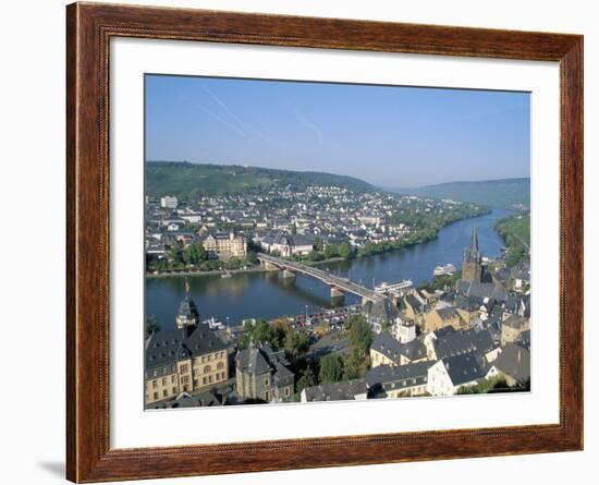 Bernkastel-Kues, Mosel Valley, Rheinland-Pfalz (Rhineland-Palatinate), Germany-Hans Peter Merten-Framed Photographic Print