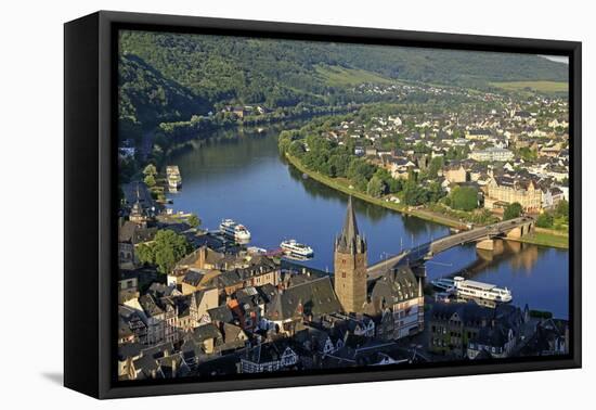 Bernkastel-Kues, Moselle Valley, Rhineland-Palatinate, Germany, Europe-Hans-Peter Merten-Framed Premier Image Canvas