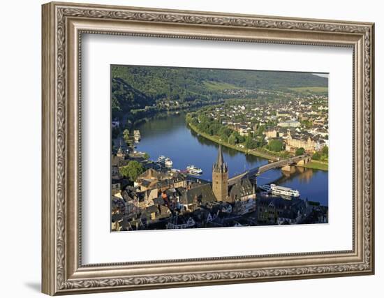 Bernkastel-Kues, Moselle Valley, Rhineland-Palatinate, Germany, Europe-Hans-Peter Merten-Framed Photographic Print