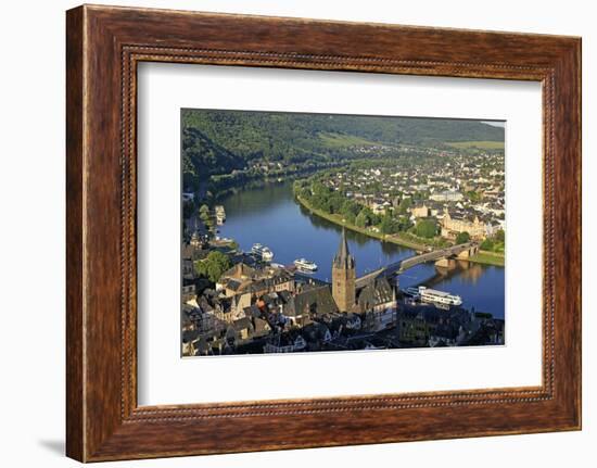 Bernkastel-Kues, Moselle Valley, Rhineland-Palatinate, Germany, Europe-Hans-Peter Merten-Framed Photographic Print