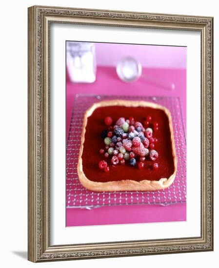 Berry Crostata (Shortbread with Berry Cream Filling)-Michael Boyny-Framed Photographic Print