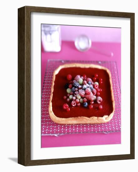 Berry Crostata (Shortbread with Berry Cream Filling)-Michael Boyny-Framed Photographic Print