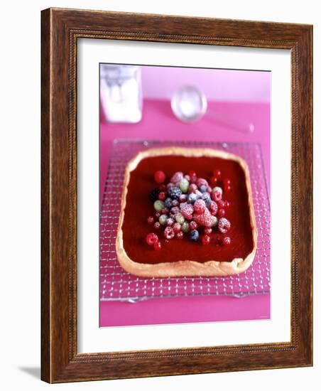 Berry Crostata (Shortbread with Berry Cream Filling)-Michael Boyny-Framed Photographic Print