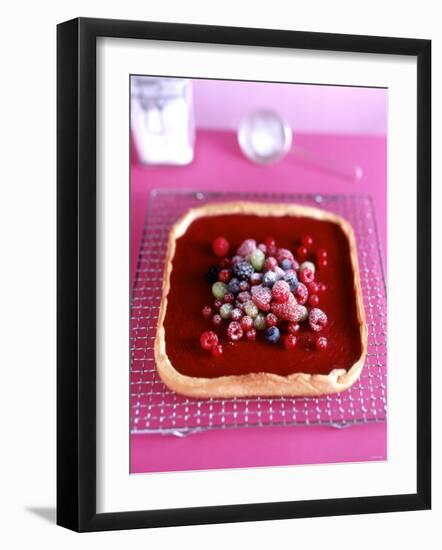 Berry Crostata (Shortbread with Berry Cream Filling)-Michael Boyny-Framed Photographic Print