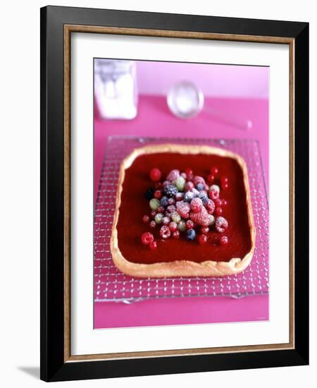 Berry Crostata (Shortbread with Berry Cream Filling)-Michael Boyny-Framed Photographic Print